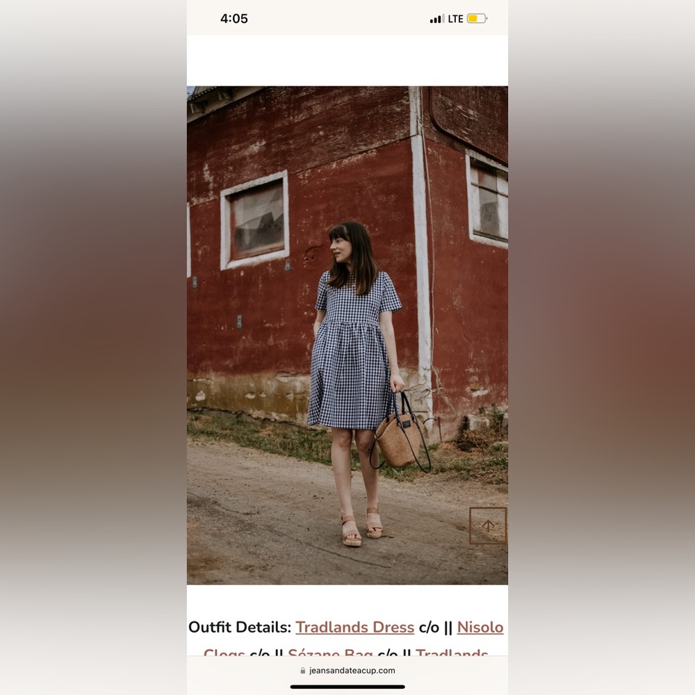 Tradlands Nico Gingham Dress